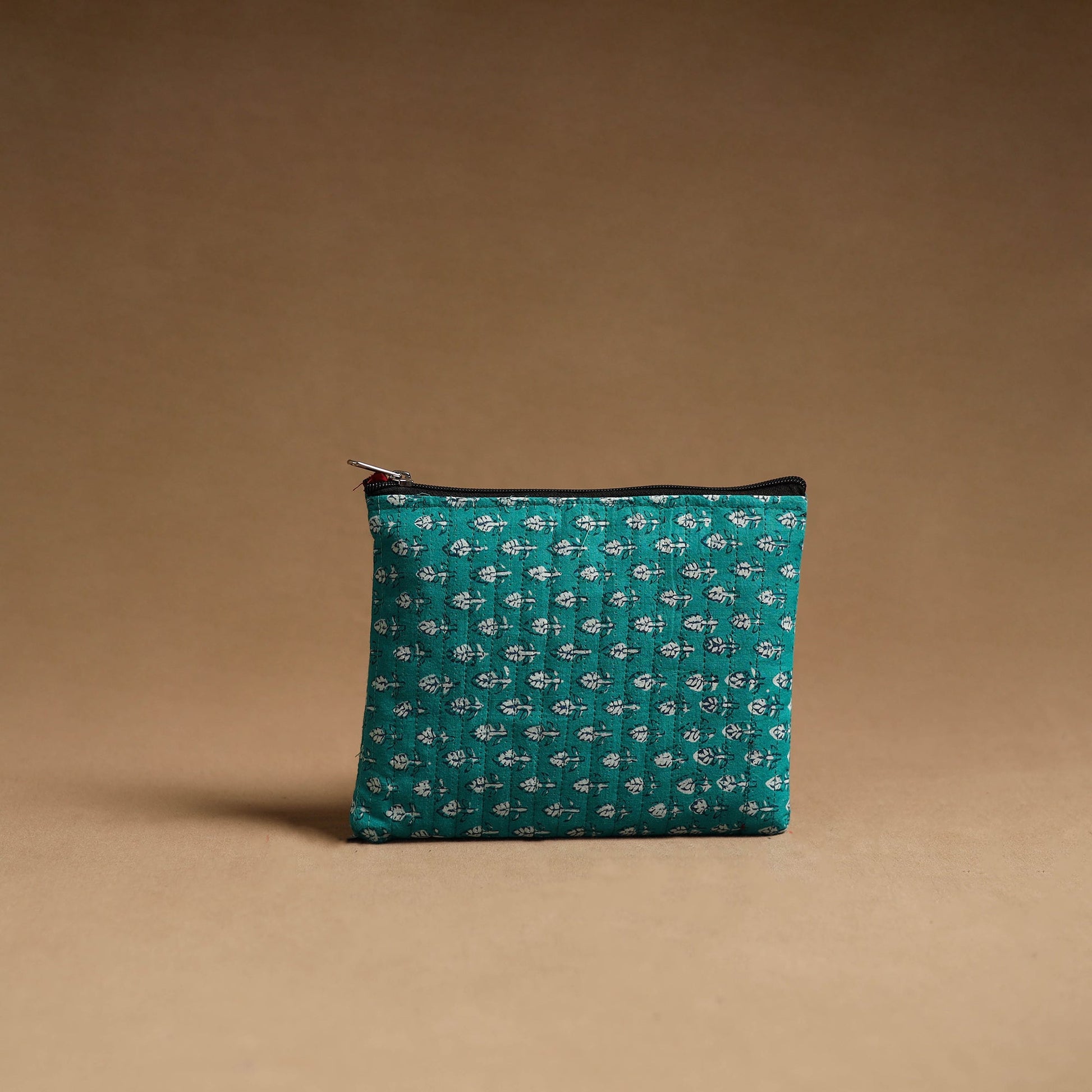 Aqua Blue - Handmade Cotton Multipurpose Utility Pouches (set of 3) 06