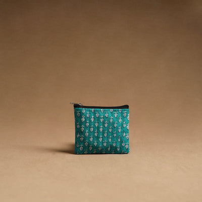 Aqua Blue - Handmade Cotton Multipurpose Utility Pouches (set of 3) 06