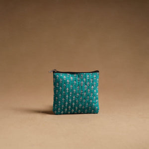 Aqua Blue - Handmade Cotton Multipurpose Utility Pouches (set of 3) 08