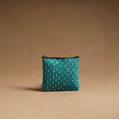 Aqua Blue - Handmade Cotton Multipurpose Utility Pouches (set of 3) 08