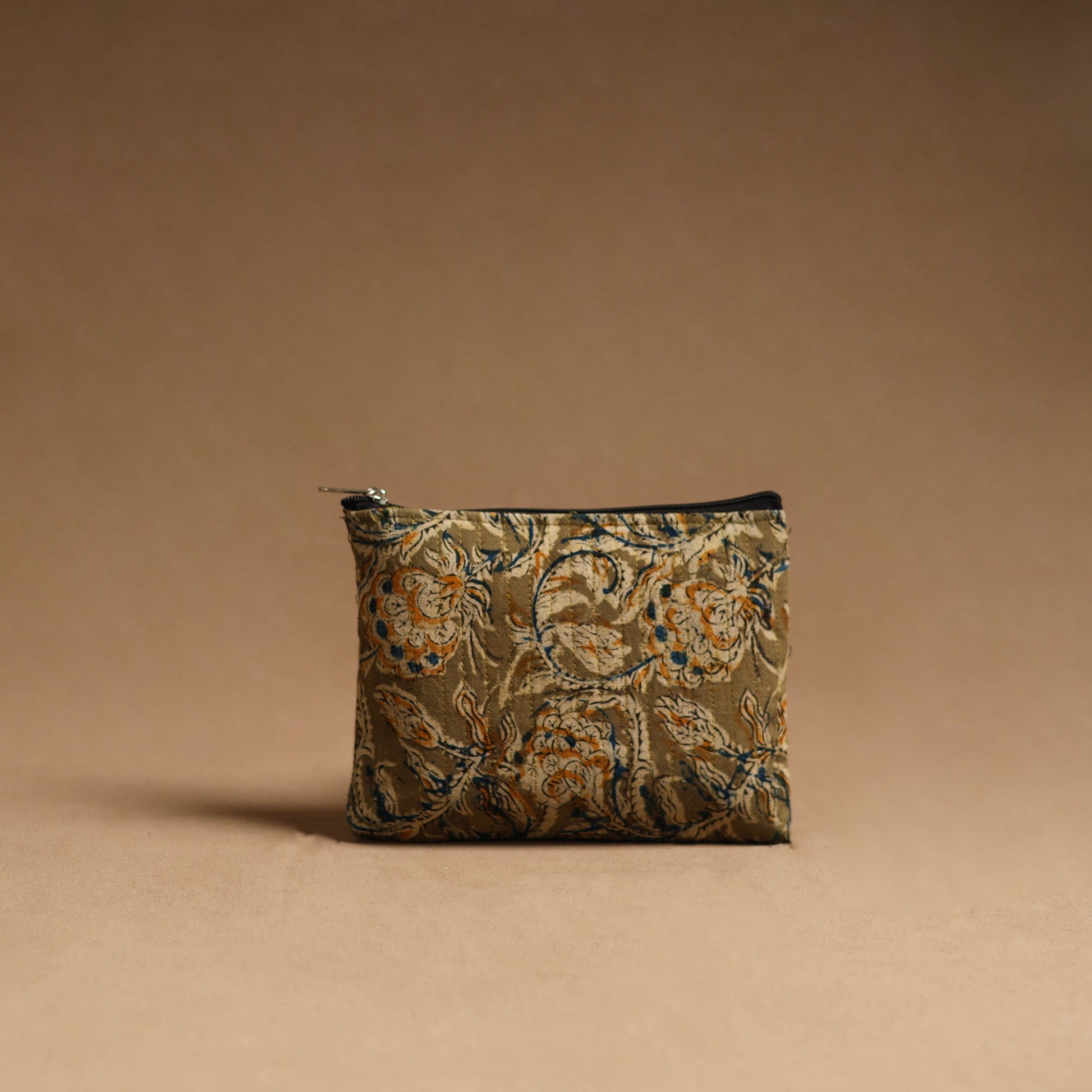 Brown - Handmade Cotton Multipurpose Utility Pouches (set of 3) 14