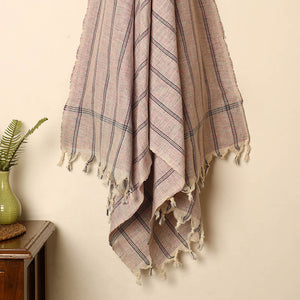 Brown - Handloom Fine Cotton Gamcha Bath Towel 10