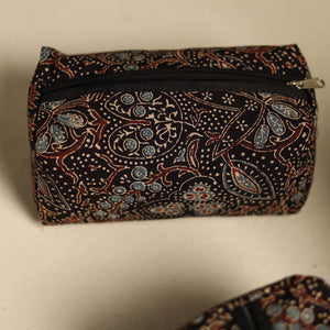 Black - Multipurpose Handmade Toiletry Bags (Set of 3) 13