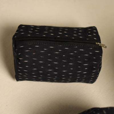 Black - Multipurpose Handmade Toiletry Bags (Set of 3) 14