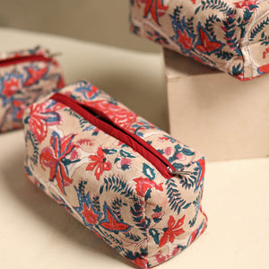 Beige - Multipurpose Handmade Toiletry Bags (Set of 3) 19