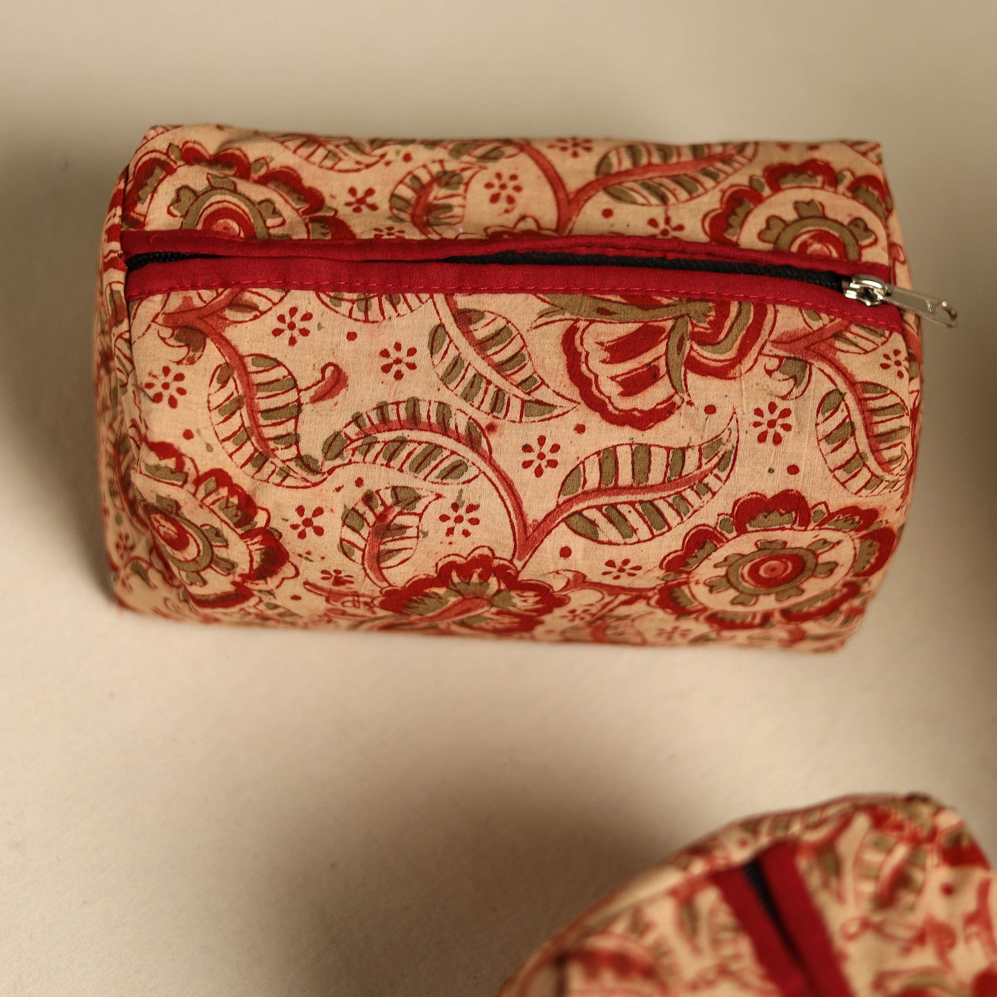 Beige - Multipurpose Handmade Toiletry Bags (Set of 3) 26