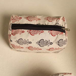 Beige  - Multipurpose Handmade Toiletry Bags (Set of 3) 27