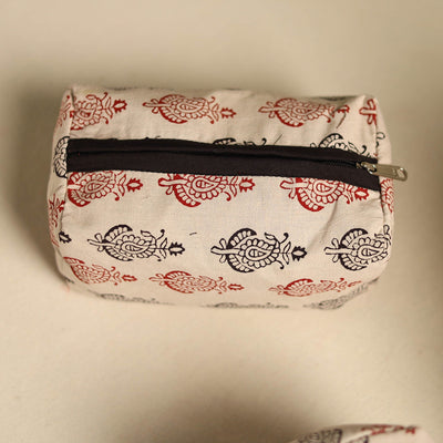 Beige  - Multipurpose Handmade Toiletry Bags (Set of 3) 27