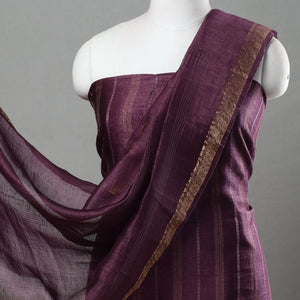 3pc Linen Silk Handloom Plain Dress Material 06