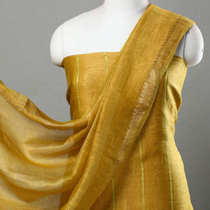3pc Linen Silk Handloom Plain Dress Material 07