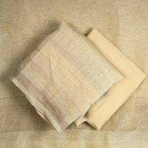 3pc Linen Silk Handloom Plain Dress Material 08