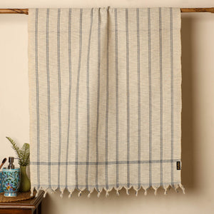Beige - Handloom Fine Cotton Gamcha Bath Towel 22
