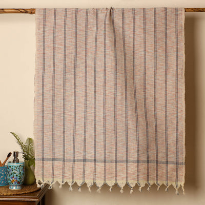 Brown - Handloom Fine Cotton Gamcha Bath Towel 15