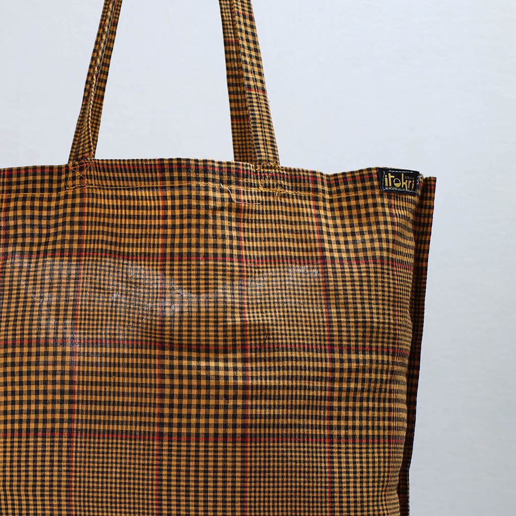 Brown - Jhiri Pure Handloom Cotton Jhola Bag 12