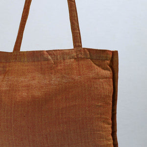 Brown - Jhiri Pure Handloom Cotton Jhola Bag 13