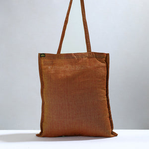 Brown - Jhiri Pure Handloom Cotton Jhola Bag 13