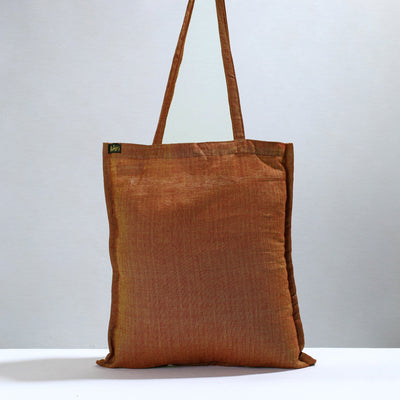 Brown - Jhiri Pure Handloom Cotton Jhola Bag 13