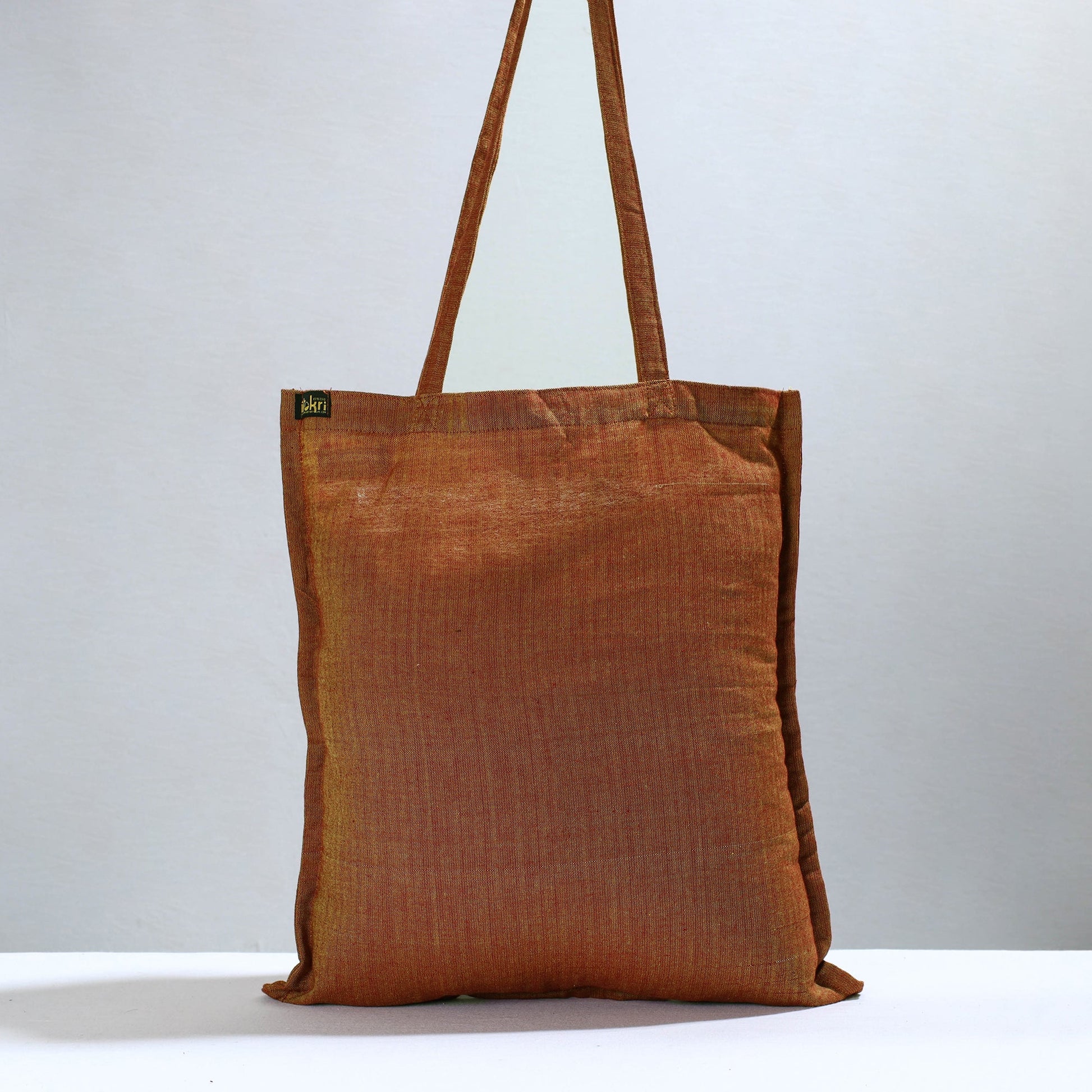 Brown - Jhiri Pure Handloom Cotton Jhola Bag 13