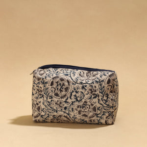 Beige - Handmade cotton Toiletry Pouch 05