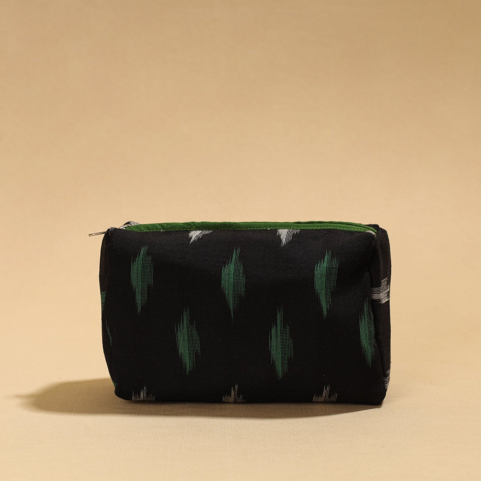 Black - Handmade cotton Toiletry Pouch 14