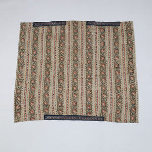 Beige - Zardozi Hand Embroidered Kalamkari Cotton Blouse Piece