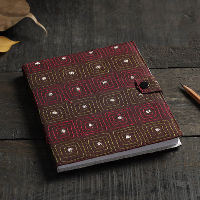 Bengal Kantha Work Handcrafted Notepad (7 x 6 in)
