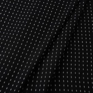 Black - Prewashed Cotton Jacquard Fabric 02