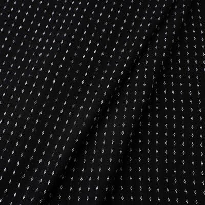 Black - Prewashed Cotton Jacquard Fabric 02