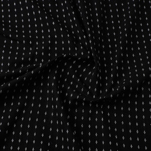 Black - Prewashed Cotton Jacquard Fabric 02