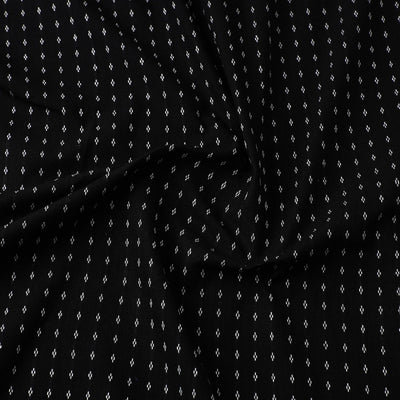 Black - Prewashed Cotton Jacquard Fabric 02