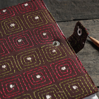 Bengal Kantha Work Handcrafted Notepad (7 x 6 in)