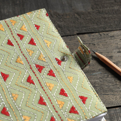 Bengal Kantha Work Handcrafted Notepad (7 x 6 in)