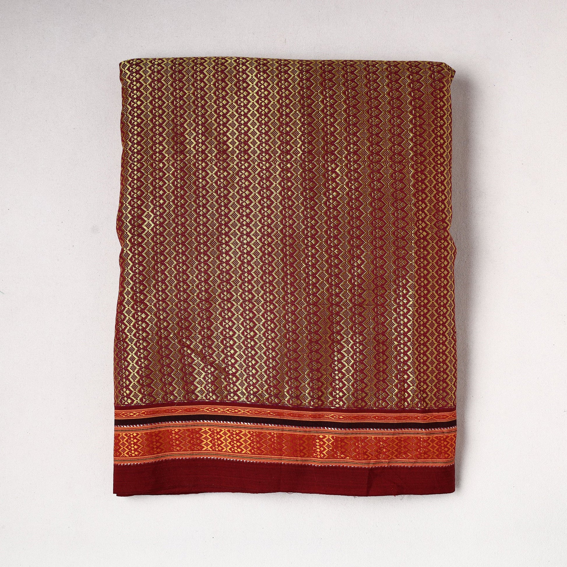 Brown - Karnataka Khun Mercerized Cotton Fabric