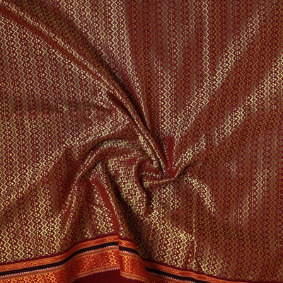 Brown - Karnataka Khun Mercerized Cotton Fabric