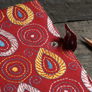 Bengal Kantha Work Handcrafted Notepad (7 x 6 in)