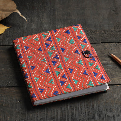 Bengal Kantha Work Handcrafted Notepad (7 x 6 in)