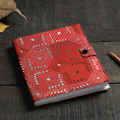 Bengal Kantha Work Handcrafted Notepad (7 x 6 in)