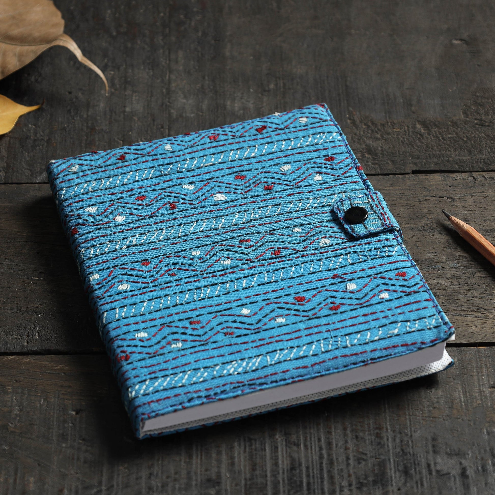 Bengal Kantha Work Handcrafted Notepad (7 x 6 in)
