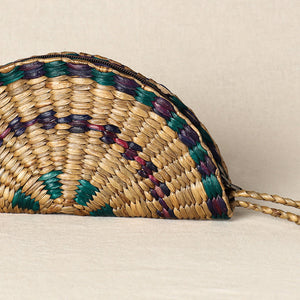 Beige - Handmade Organic Water Hyacinth Hand Purse from Assam
