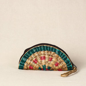 Beige - Handmade Organic Water Hyacinth Hand Purse from Assam