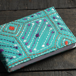 Bengal Kantha Work Handcrafted Notepad (4 x 3 in)