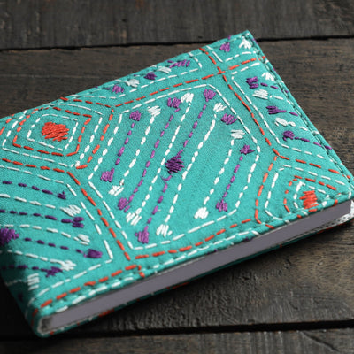 Bengal Kantha Work Handcrafted Notepad (4 x 3 in)