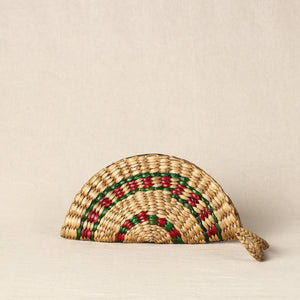 Beige - Handmade Organic Water Hyacinth Hand Purse from Assam