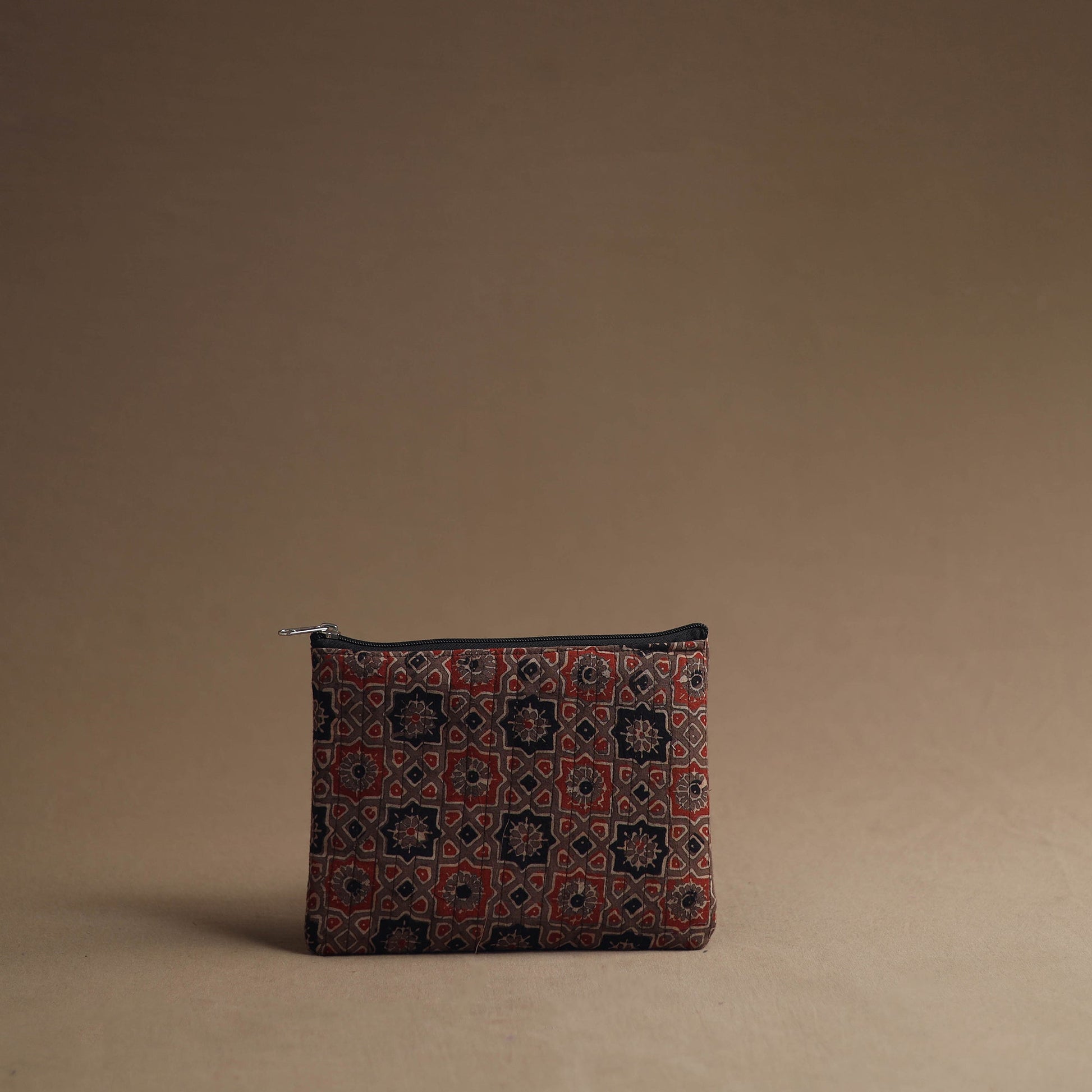 Brown - Handmade Cotton Multipurpose Utility Pouches (set of 3) 33