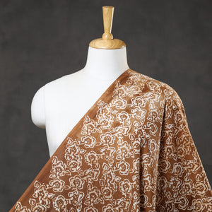 Brown - Hand Printed Cotton Batik Fabric 65