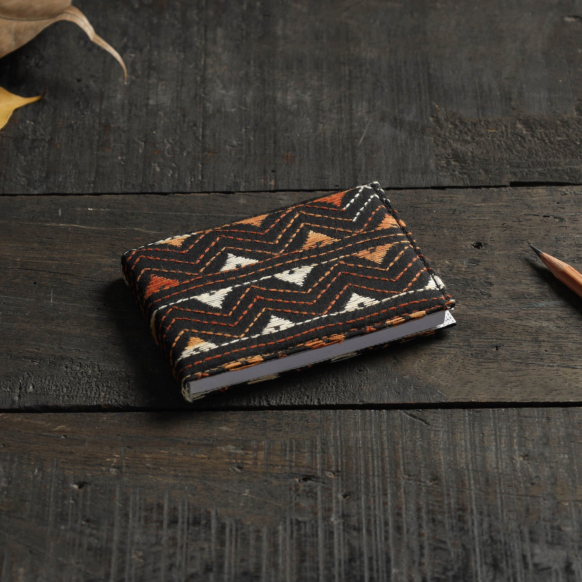 Bengal Kantha Work Handcrafted Notepad (4 x 3 in)