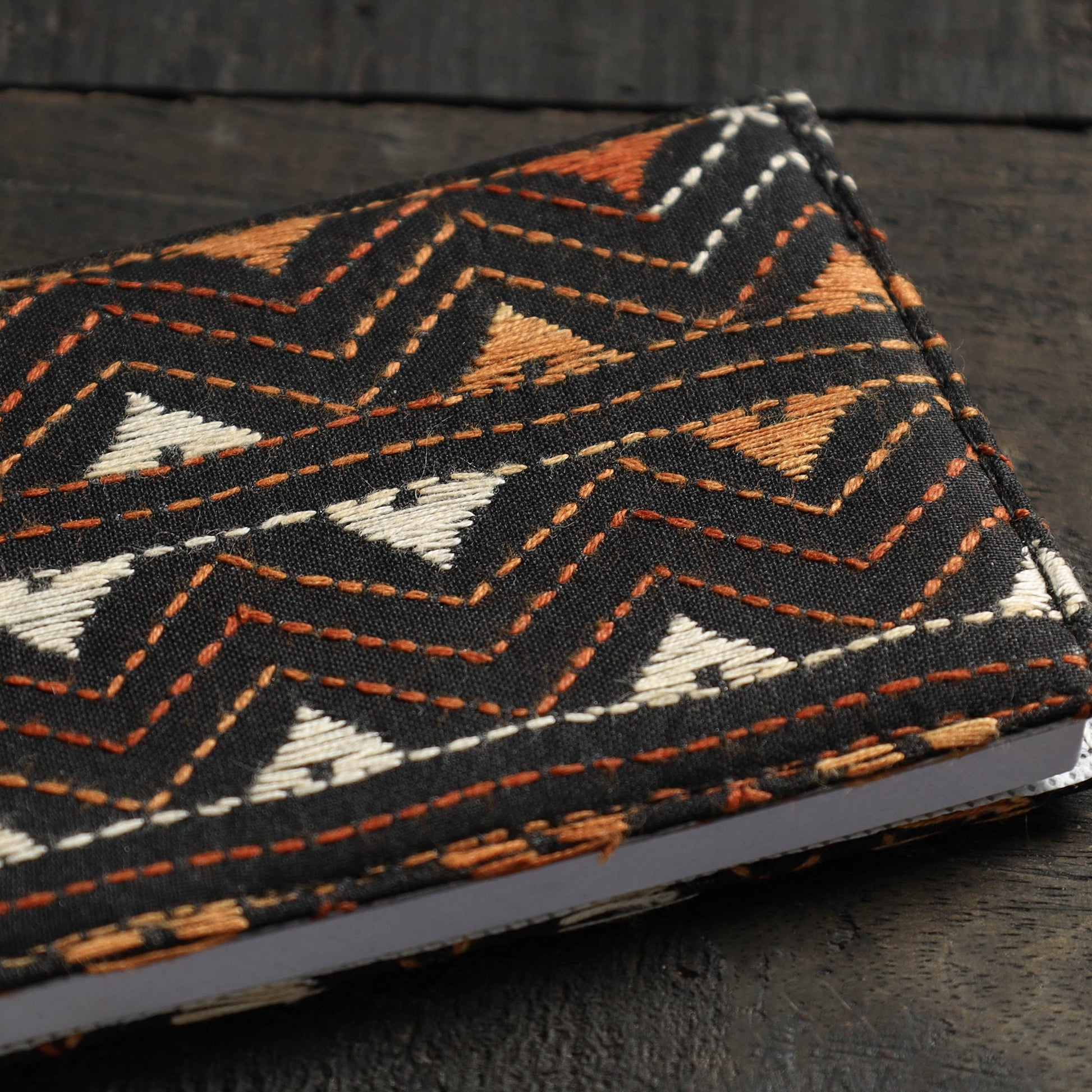 Bengal Kantha Work Handcrafted Notepad (4 x 3 in)