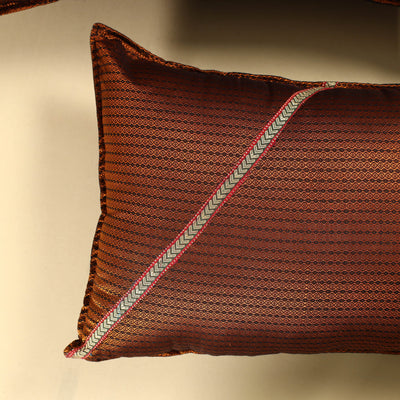 Brown - Khun Weave Cotton Pillow Covers (Set of 2)