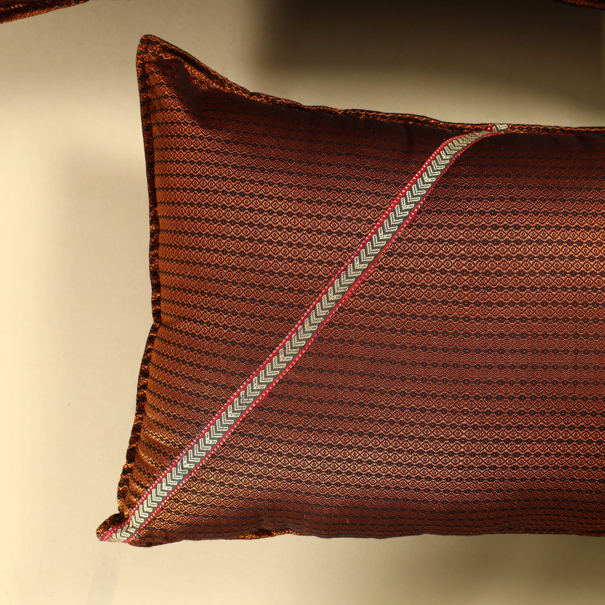 Brown - Khun Weave Cotton Pillow Covers (Set of 2)