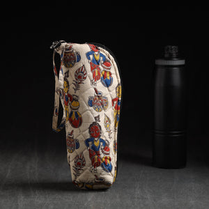 Beige - Handmade Cotton 1L Water Bottle Cover 17